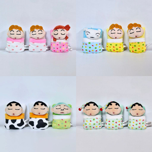 이불 짱구 흰둥이 짱아 훈이 인형 가방고리 키링 볼체인