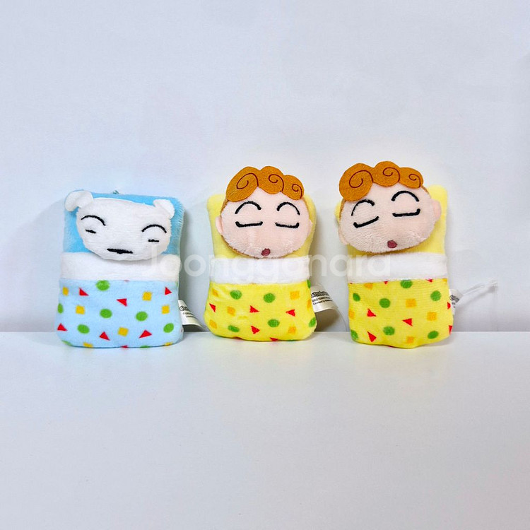 이불 짱구 흰둥이 짱아 훈이 인형 가방고리 키링 볼체인--1