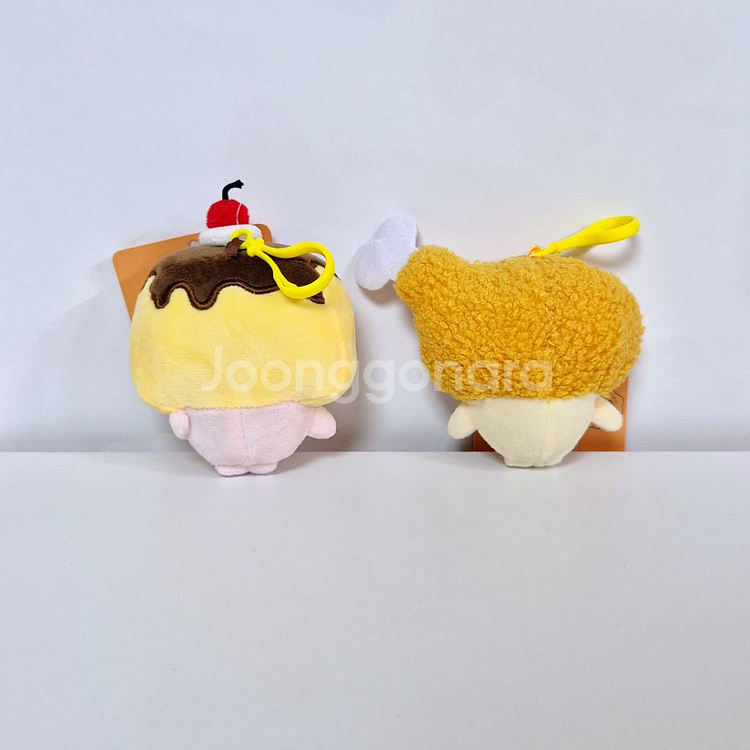 푸딩 치킨 고양이 인형 키링 가방고리 먹빵 초롱초롱--1