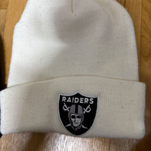 nfl 오클랜드 레이더스 비니 모자 화이트 (겨울용)