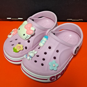 크록스 c7 140 바야밴드(지비츠포함)발레리나핑크