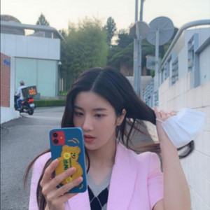 자라 핑크 트위드 크롭 자켓 L