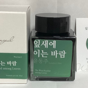 글입다 잎새에 이는 바람 잉크