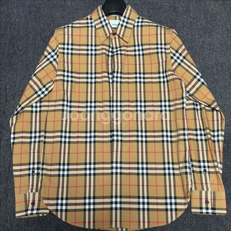 버버리 체크 caxton 노바 셔츠 (8011359)--2