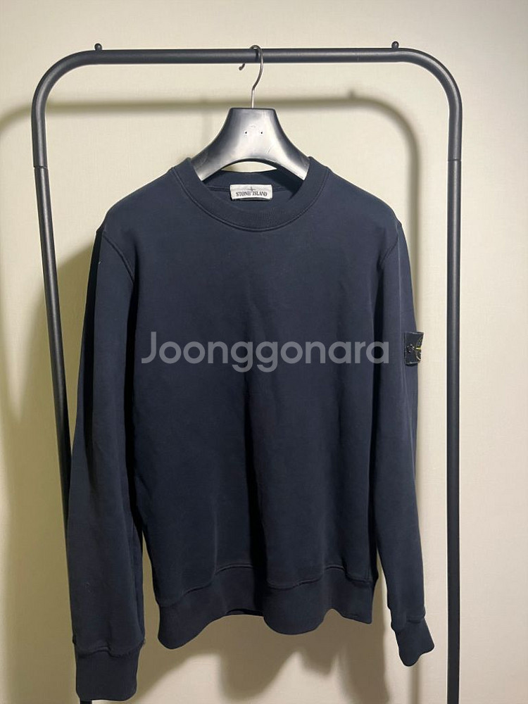 [S] 스톤아일랜드 맨투맨 블랙--0