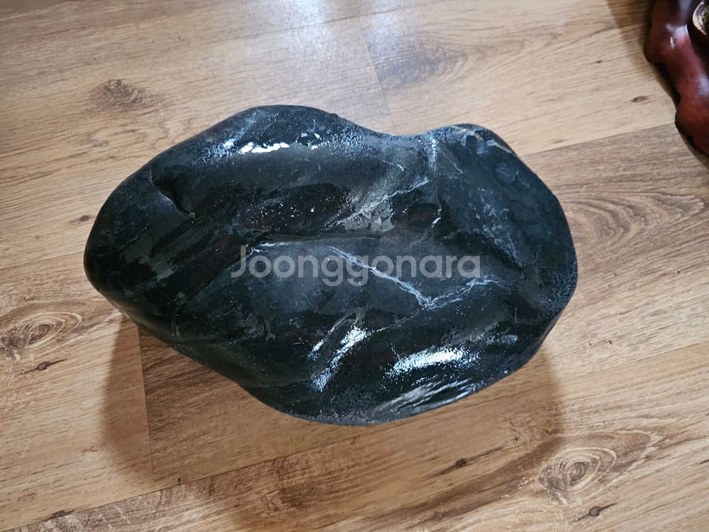 수석 오석 호수경 33정도--0