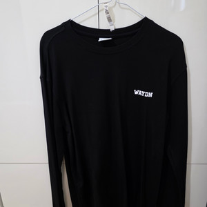 WAYDN 검정 긴팔 티셔츠 L