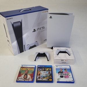 플스 5 디스크에디션 +컨트롤2개+게임cd