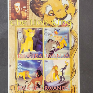 2005년 월트디즈니 라이언킹 만화우표Lion King