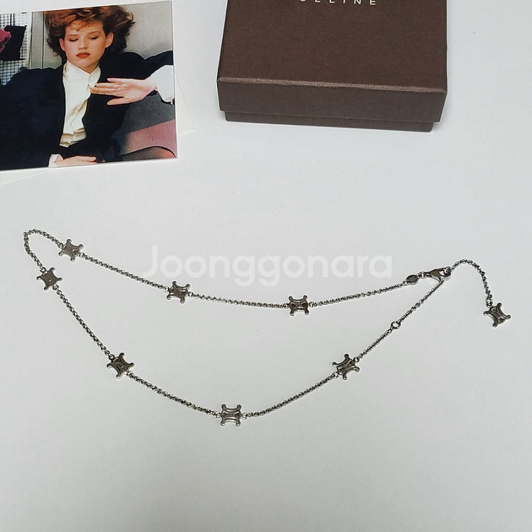 Celine necklace 셀린느 빈티지 목걸이 정품--4