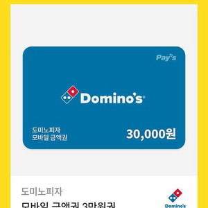 도미노 3만원 금액권