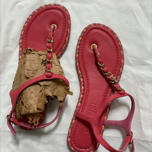 샤넬 스트랩 샌들 36size