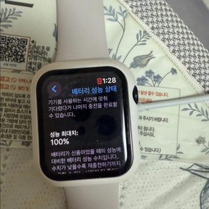 애플워치se 44mm 배터리 100