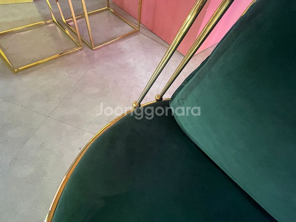 벨벳 1인 소파 (그린)--2