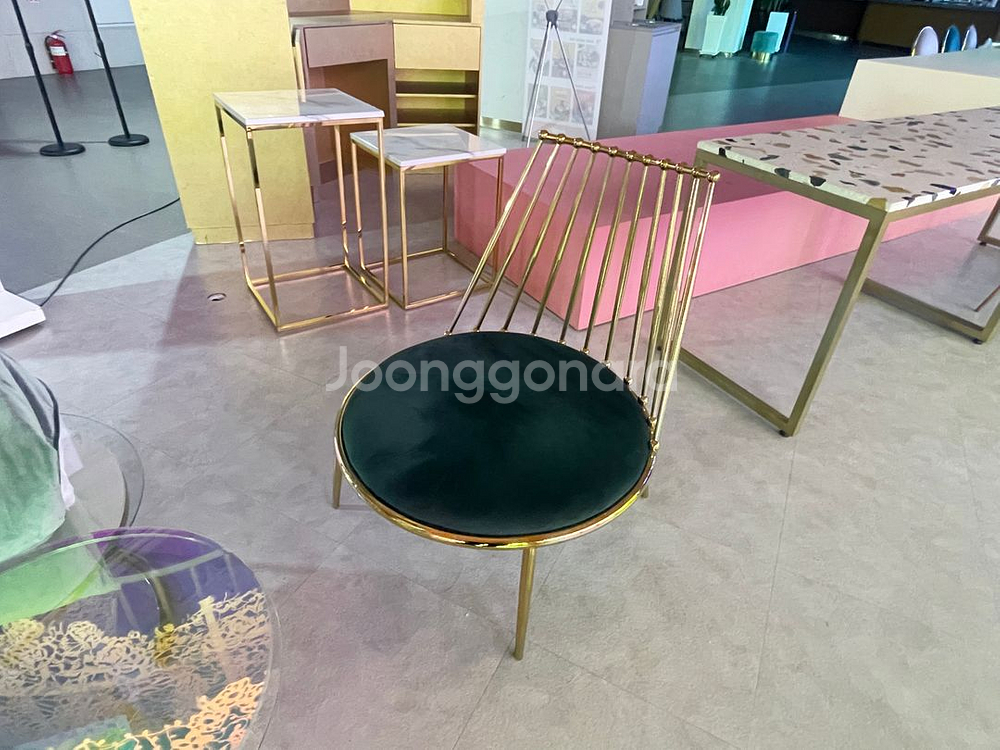 벨벳 1인 소파 (그린)--2