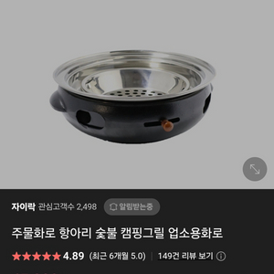 항아리화로 주물화로 B급상품