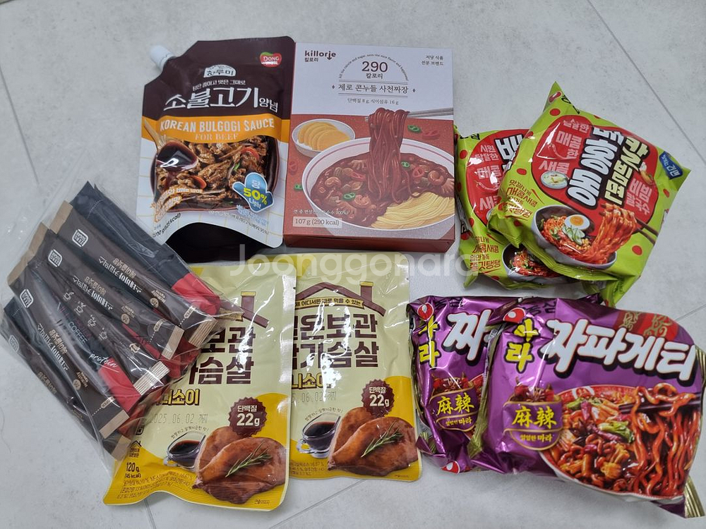 안먹는 식품 판매합니다(실온닭가슴살,라면,커피믹스 등)--0