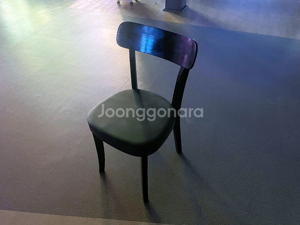 우드 레자 의자--1