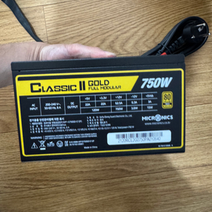 마이크로닉스 ClassicII 750W 80PLUS골드