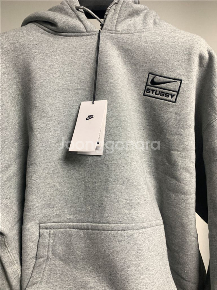 나이키 x 스투시 NRG 후드 M 다크그레이--1