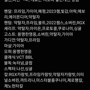 발로란트 챔스 굿즈 팝니다