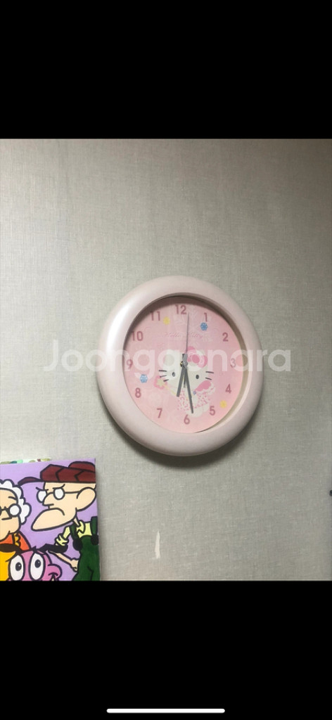 빈티지 고전 키티 벽시계--1