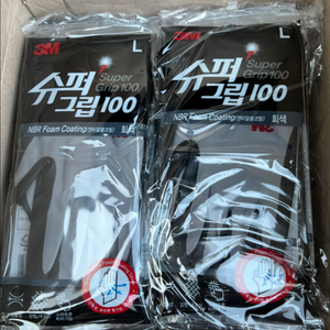 3M 슈퍼그립100 L M 사이즈 두가지 각각 100개
