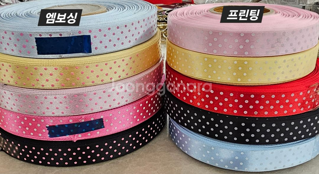 롤리본 도트무늬 2종 10개 일괄--1