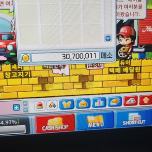 메이플랜드 메소 4000:1 30통 팔아요