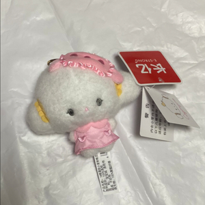 산리오) 코기뮹 인형 키링_분홍