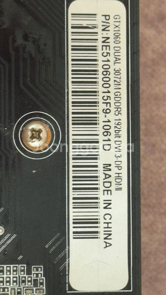 gtx1060 3g 부품용 그래픽카드 엔비디아--2