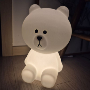 라인 캐릭터 브라운 무드등 높이 30cm