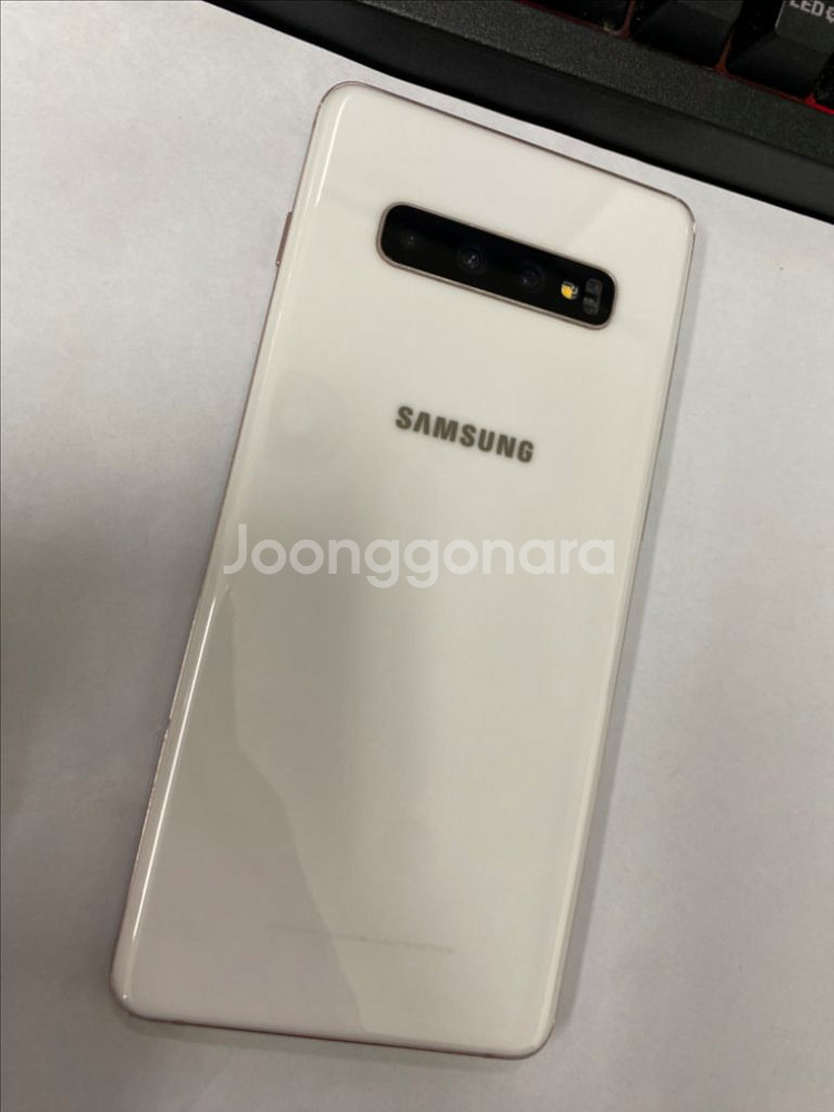 SK 갤럭시S10플러스 세라믹화이트 512G 무잔상--0