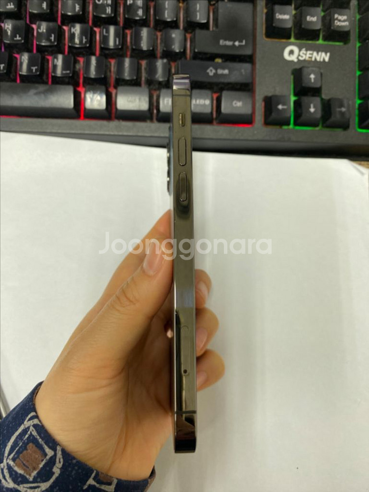 아이폰12프로 그래파이트 AA급 128G 배터리100%--4