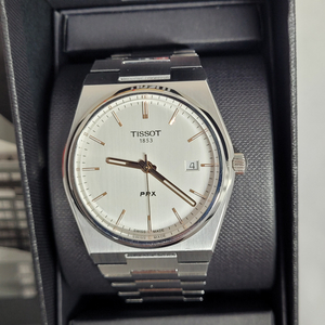 티쏘 PRX 40mm 흰판 골드핸즈 백화점 풀세트