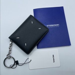 메종 마르지엘라 스티치 레더 키링 카드지갑