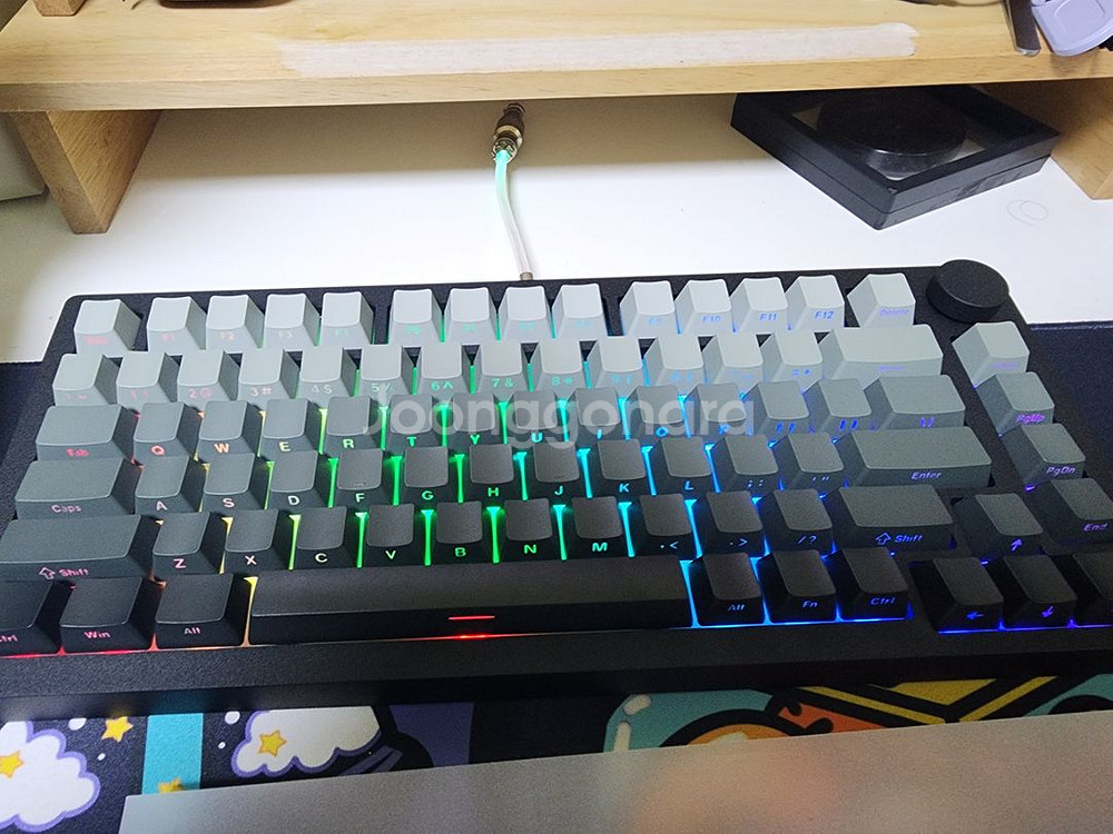 몬스긱 m1v5 tmr 유무선8k 자석축 3모드 풀알류--1
