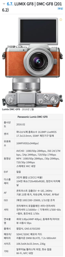 파나소닉 루믹스 GF8K 판매--3