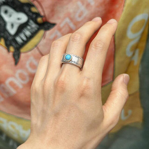 [18호]윌리앤더피 Round Gemstone Ring