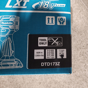 마끼다 18V 충전임팩드라이버 DTD173Z 본체 정품