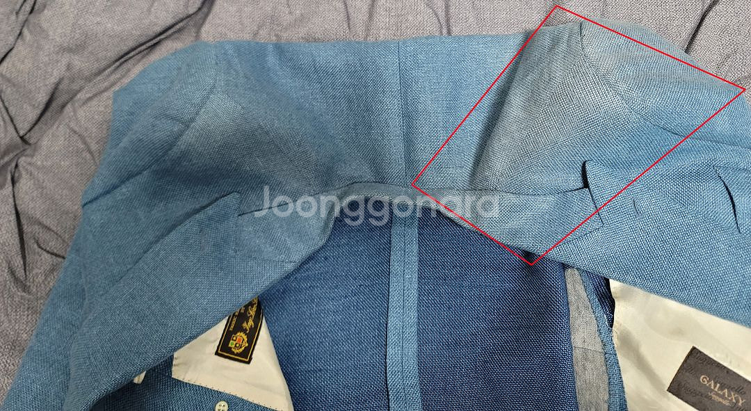 [갤럭시] 수젤로 블루 더블 자켓 (로로피아나 원단)--2
