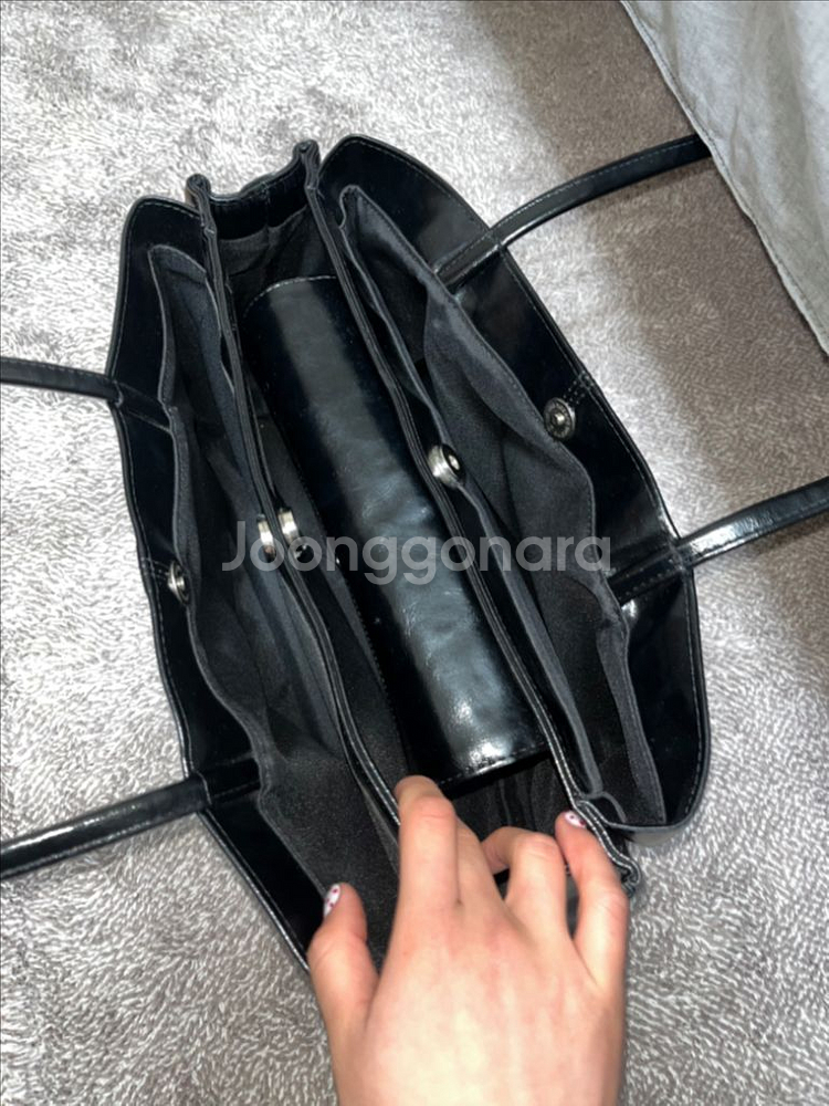 스퀘어라인 raja 라자백 블랙 숄더백 맥북수납가능--1