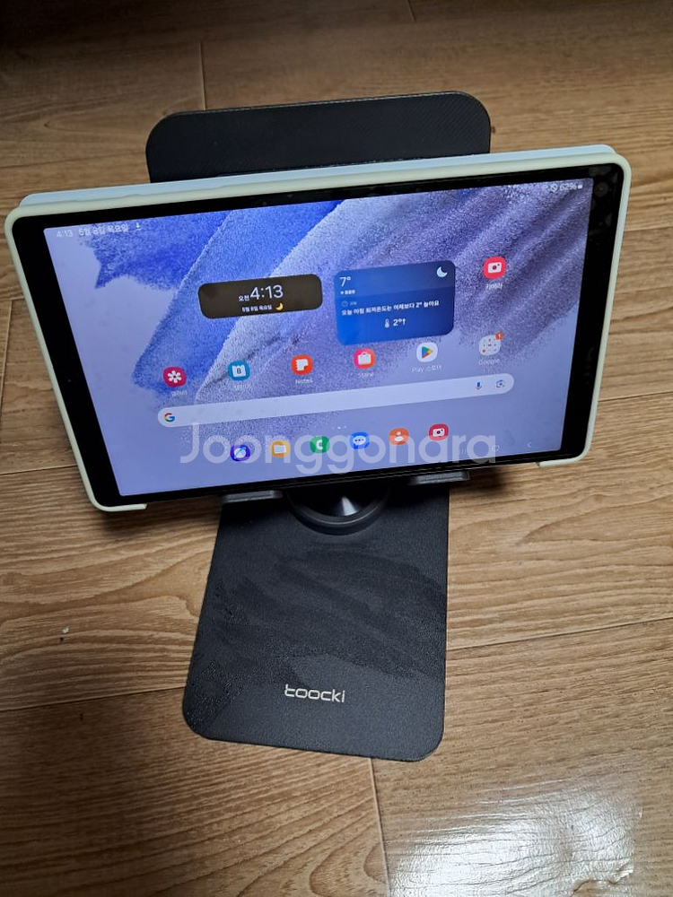 갤럭시탭A7Lite+거치대 2개--8