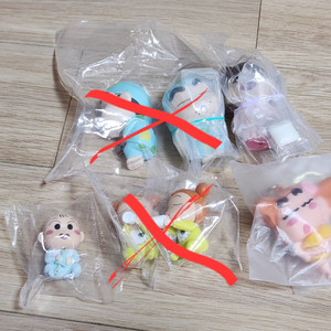 짱구 잠옷 아기 가챠 키링 새상품