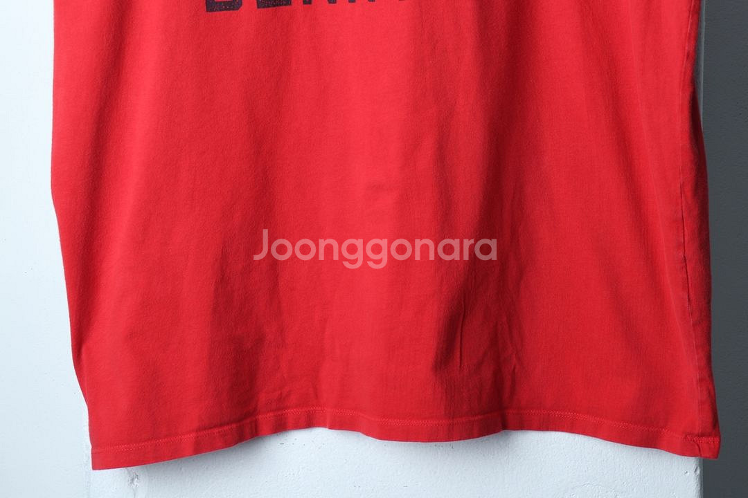 (L) 타미힐피거 반팔 티셔츠 레드 빅로고 올드스쿨--1