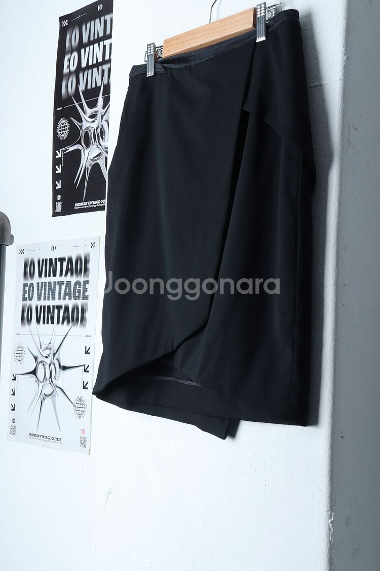 W(XS-S) 타임 스커트 치마 블랙 라인--2