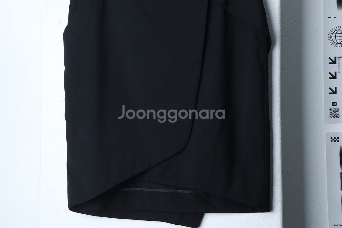 W(XS-S) 타임 스커트 치마 블랙 라인--4