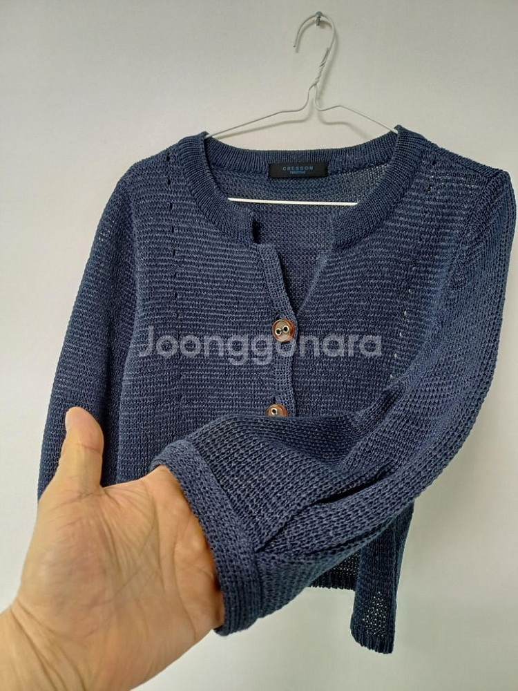 여성 크레송 봄.가을 여름 가디건자켓 (스판95)--2