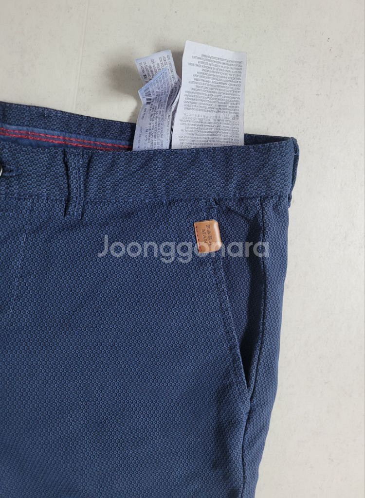 남성 자라 슬림핏 봄.가을 면바지(새상품.사방스판35--2