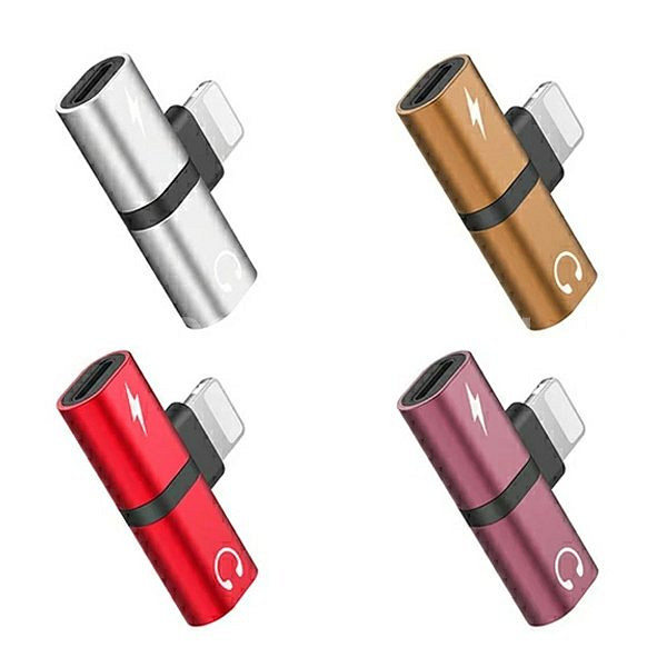 새 빨강색 차량용 8핀 T 듀얼 젠더 충전기 동시 고속--6